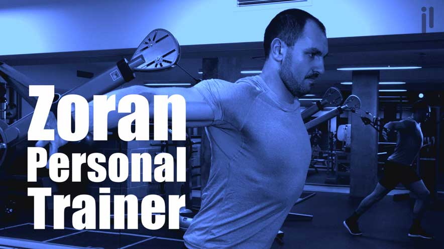 Personal trainer video showing Zoran using a functional trainer