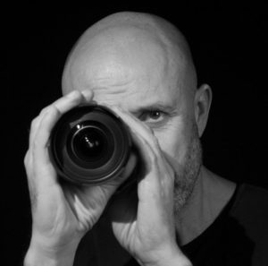 Technical creative consultant Julian Langham looking through a lens