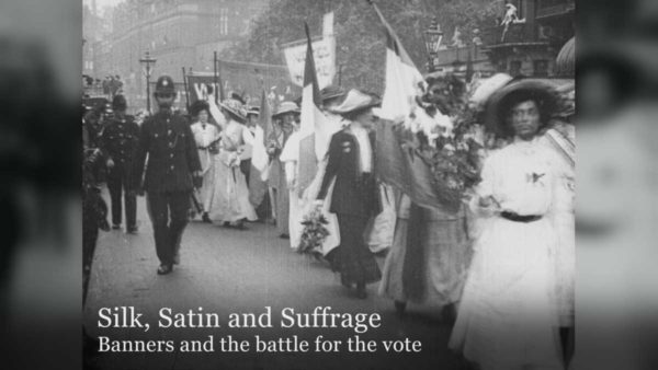 Camera operator editor. Image shows opening archive frame of women marching in London