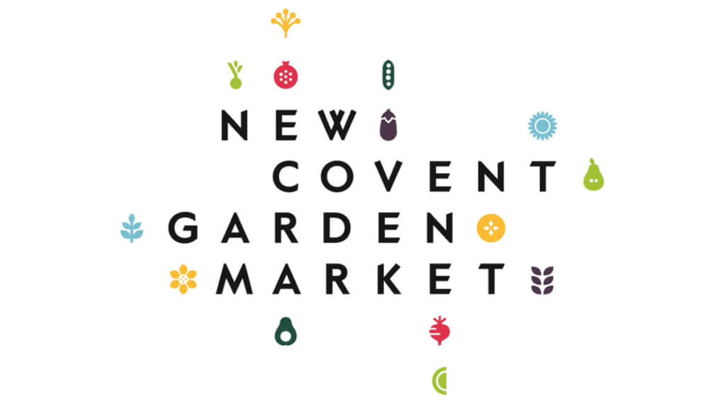 Florist videographer. Image shows New Covent garden logo on white.