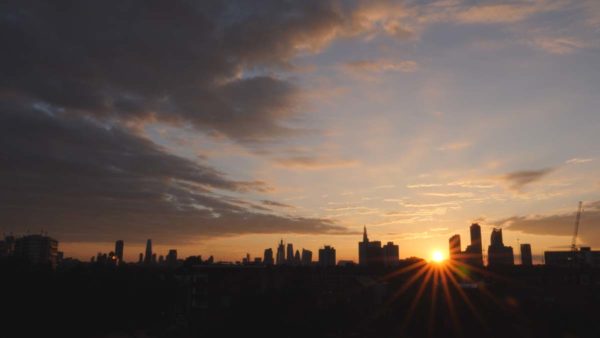 London sunrise 1 time lapse
