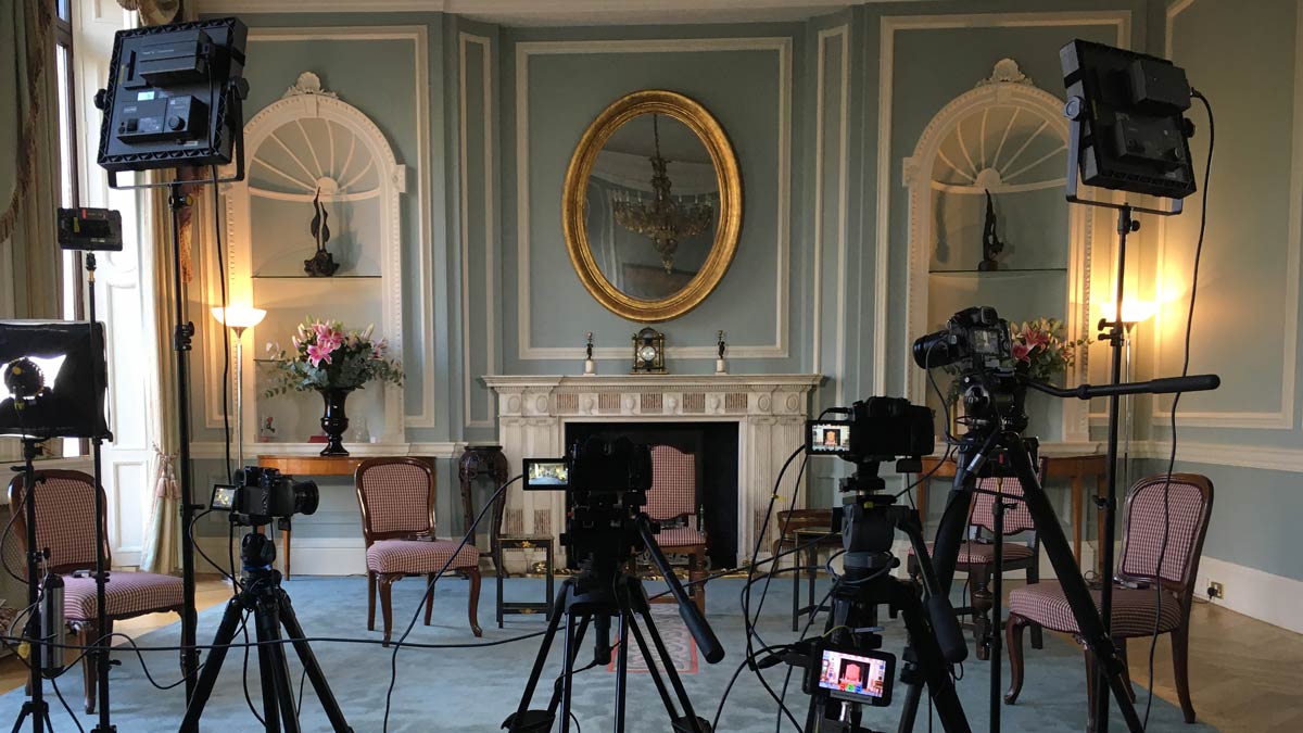 Streaming video production at Embassy of Ireland