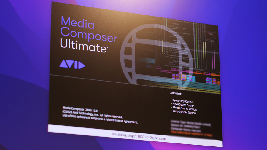 Video editing tips image shows Avid Media Composer launch window on a MAC desktop