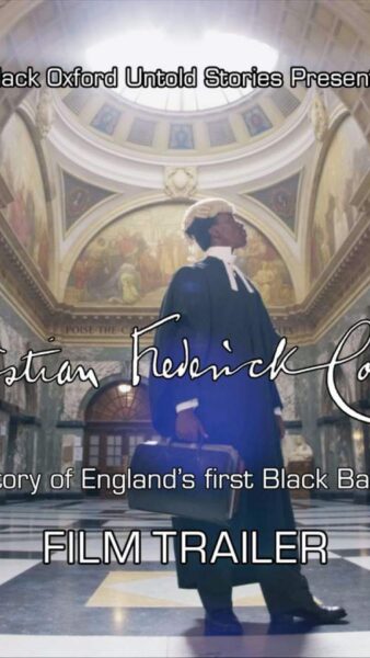 1:1 social reels showing an actor in a lawyer's costume at the Old Bailey with white text overlay.