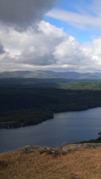 View overlooking Lake Windermere from the top of Gummer's How